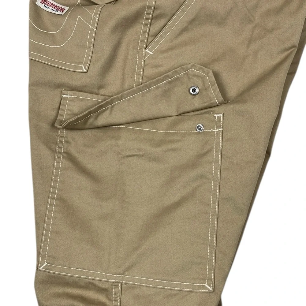 True Religion Cargo Pants Khaki Travertine NWT